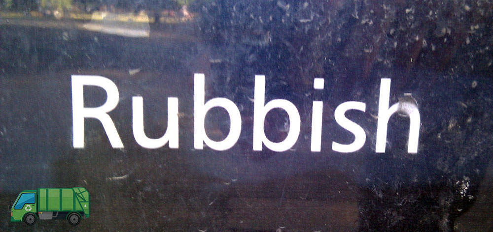 Rubbish Sign